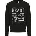Take Your Heart With You Slogan Kids Sweatshirt Jumper Black