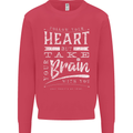 Take Your Heart With You Slogan Kids Sweatshirt Jumper Heliconia