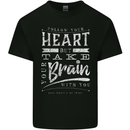 Take Your Heart With You Slogan Kids T-Shirt Childrens Black