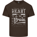 Take Your Heart With You Slogan Kids T-Shirt Childrens Chocolate