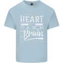 Take Your Heart With You Slogan Kids T-Shirt Childrens Light Blue