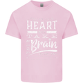Take Your Heart With You Slogan Kids T-Shirt Childrens Light Pink
