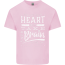 Take Your Heart With You Slogan Kids T-Shirt Childrens Light Pink