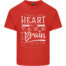 Take Your Heart With You Slogan Kids T-Shirt Childrens Red
