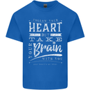 Take Your Heart With You Slogan Kids T-Shirt Childrens Royal Blue