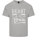 Take Your Heart With You Slogan Kids T-Shirt Childrens Sports Grey