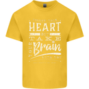 Take Your Heart With You Slogan Kids T-Shirt Childrens Yellow