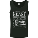 Take Your Heart With You Slogan Mens Vest Tank Top Black