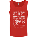 Take Your Heart With You Slogan Mens Vest Tank Top Red