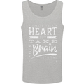 Take Your Heart With You Slogan Mens Vest Tank Top Sports Grey