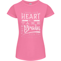 Take Your Heart With You Slogan Womens Petite Cut T-Shirt Azalea