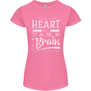 Take Your Heart With You Slogan Womens Petite Cut T-Shirt Azalea