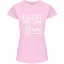 Take Your Heart With You Slogan Womens Petite Cut T-Shirt Light Pink