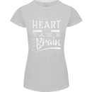 Take Your Heart With You Slogan Womens Petite Cut T-Shirt Sports Grey