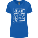 Take Your Heart With You Slogan Womens Wider Cut T-Shirt Royal Blue