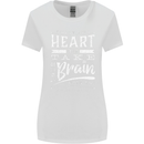 Take Your Heart With You Slogan Womens Wider Cut T-Shirt White