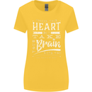 Take Your Heart With You Slogan Womens Wider Cut T-Shirt Yellow
