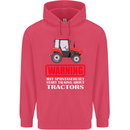 Talking About Tractors Funny Farmer Farm Childrens Kids Hoodie Heliconia