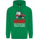 Talking About Tractors Funny Farmer Farm Childrens Kids Hoodie Irish Green