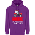 Talking About Tractors Funny Farmer Farm Childrens Kids Hoodie Purple