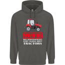 Talking About Tractors Funny Farmer Farm Childrens Kids Hoodie Storm Grey