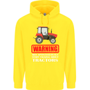 Talking About Tractors Funny Farmer Farm Childrens Kids Hoodie Yellow