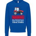 Talking About Tractors Funny Farmer Farm Kids Sweatshirt Jumper Royal Blue