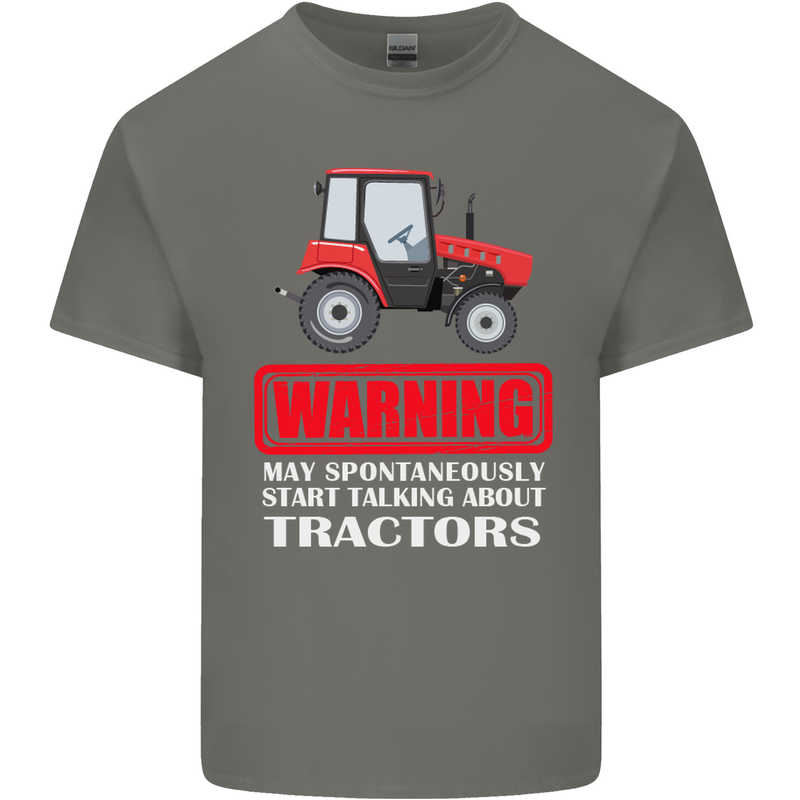 Talking About Tractors Funny Farmer Farm Kids T-Shirt Childrens Charcoal