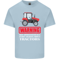 Talking About Tractors Funny Farmer Farm Kids T-Shirt Childrens Light Blue