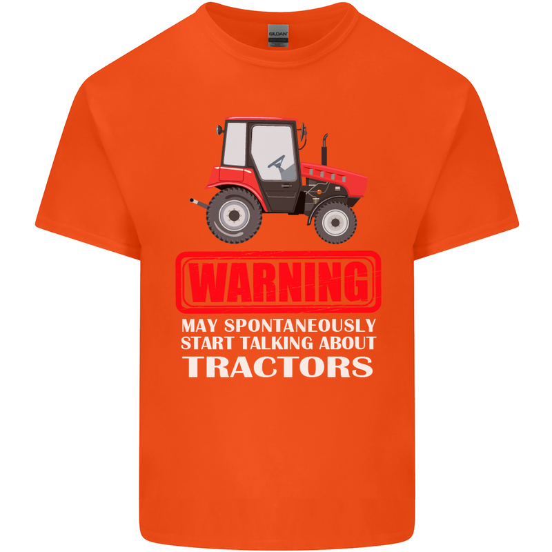 Talking About Tractors Funny Farmer Farm Kids T-Shirt Childrens Orange