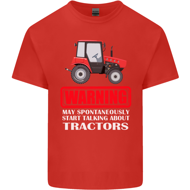 Talking About Tractors Funny Farmer Farm Kids T-Shirt Childrens Red