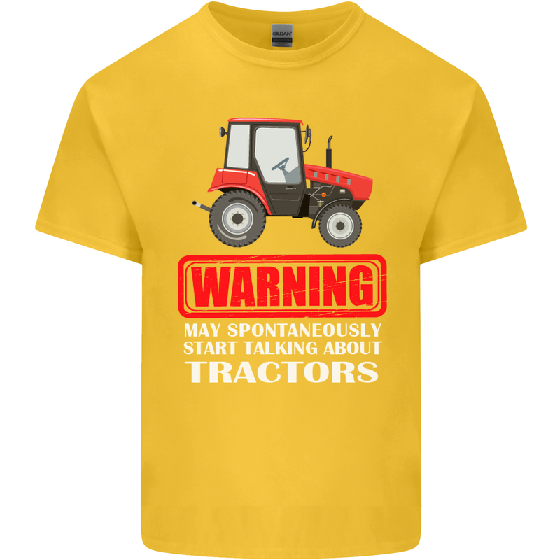 Talking About Tractors Funny Farmer Farm Kids T-Shirt Childrens Yellow