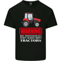 Talking About Tractors Funny Farmer Farm Mens Cotton T-Shirt Tee Top Black