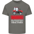 Talking About Tractors Funny Farmer Farm Mens Cotton T-Shirt Tee Top Charcoal