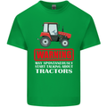 Talking About Tractors Funny Farmer Farm Mens Cotton T-Shirt Tee Top Irish Green