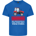 Talking About Tractors Funny Farmer Farm Mens Cotton T-Shirt Tee Top Royal Blue