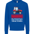 Talking About Tractors Funny Farmer Farm Mens Sweatshirt Jumper Royal Blue