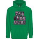 Tarot Cards Fortune Teller Skulls Childrens Kids Hoodie Irish Green