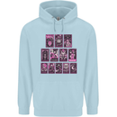 Tarot Cards Fortune Teller Skulls Childrens Kids Hoodie Light Blue