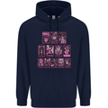 Tarot Cards Fortune Teller Skulls Childrens Kids Hoodie Navy Blue