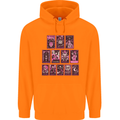 Tarot Cards Fortune Teller Skulls Childrens Kids Hoodie Orange