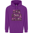 Tarot Cards Fortune Teller Skulls Childrens Kids Hoodie Purple