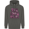 Tarot Cards Fortune Teller Skulls Childrens Kids Hoodie Storm Grey