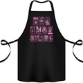 Tarot Cards Fortune Teller Skulls Cotton Apron 100% Organic Black