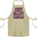 Tarot Cards Fortune Teller Skulls Cotton Apron 100% Organic Khaki