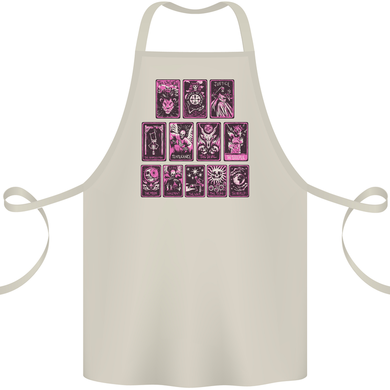 Tarot Cards Fortune Teller Skulls Cotton Apron 100% Organic Natural