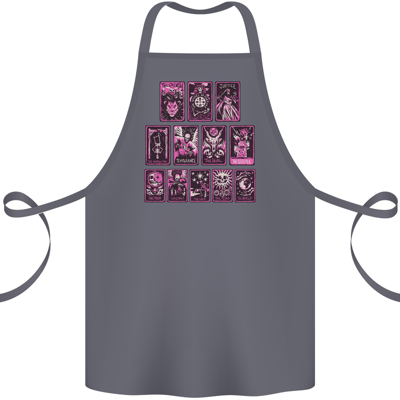 Tarot Cards Fortune Teller Skulls Cotton Apron 100% Organic Steel