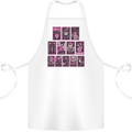 Tarot Cards Fortune Teller Skulls Cotton Apron 100% Organic White