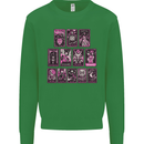 Tarot Cards Fortune Teller Skulls Kids Sweatshirt Jumper Irish Green