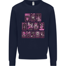 Tarot Cards Fortune Teller Skulls Kids Sweatshirt Jumper Navy Blue